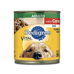 Ração Canina Úmida Em Lata Pedigree Sabor Carne Para Cães Adultos 280G
