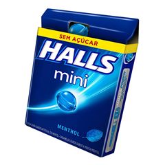 Drops Mini Halls Menthol Mondelez Simples 18X15G