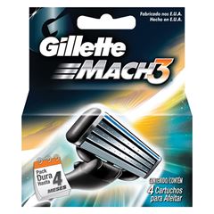 (I)CARGA AP GILLETTE MACH3 REG C/4UN