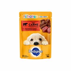 Ração Canina Úmida Em Sachê Pedigree Sabor Carne Para Filhotes 100G