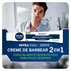 Men Creme De Barbear Sensitive 2Em1  65G