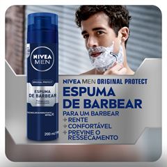 NIVEA MEN ESPUMA DE BARBEAR ORIGINAL PROTECT 200ML