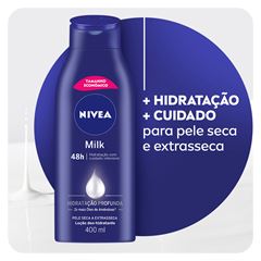 NIVEA Locao Hidratante Milk Pele seca a extrasseca 400ml