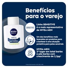 LOCAO POS BARBA NIVEA 100ML SENSITIVE