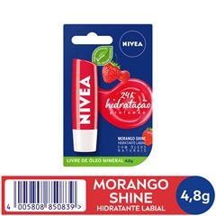 NIVEA Hidratante Labial Morango Shine 4,8 g