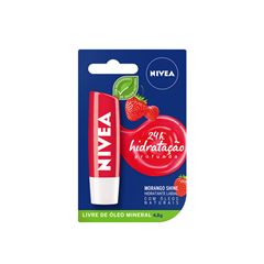 NIVEA Hidratante Labial Morango Shine 4,8 g