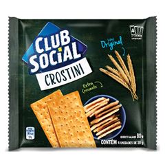 Biscoito Club Social Crostini Original Club Social Simples 4X20G