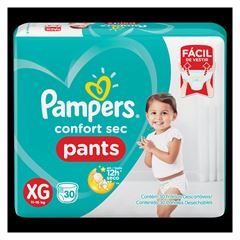 (I)FRALDAS PAMPERS PANTS CSMEGAXG30UN