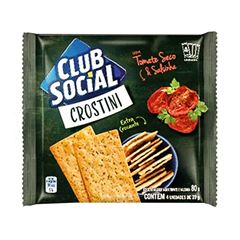 Biscoito Club Social Crostini Tomate Salsinha Club Social Simples 4X20G