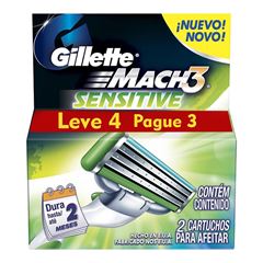 Carga Mach 3 Sensitive L4P3 Mach 3 Simples C/4