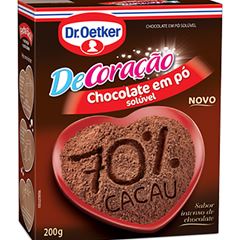 CHOCOLATE DR.OETKER 200G EM PO 70% CACAU