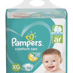 FRALDAS PAMPERS CS XG C/58UN