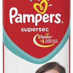 Fralda Supersec Hiper ”M” Pampers Simples Pc52Un