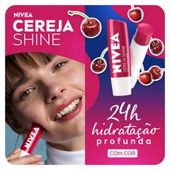 NIVEA Hidratante Labial Cereja Shine 4,8 g