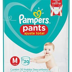 Fralda Confortsec Pants Pacotao ”M” Pampers Simples Pc20Un