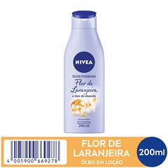 NIVEA Locao Hidratante Oleos Essenciais Flor de Laranjeira & Oleo de Abacate 200ml