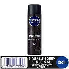 Desodorante Aerosol Deep Original Carvao Ativado  150Ml