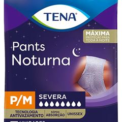 Fralda Adulto Tena Pants Noturna Regular P/M 7Un