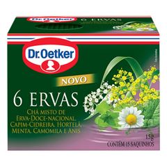 Chá 6 Ervas Dr. Oetker Caixa 15X15G