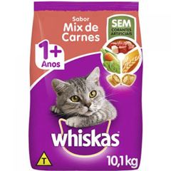Ração Felina Whiskas Sabor Mix De Carnes Para Gatos Adultos 10,1Kg