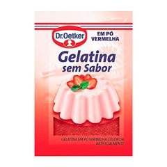 GELATINA DR.OETKER 24G S/SABOR VERMELHA