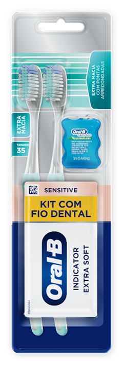 Escova Dental Oral-B Indic E.Soft 35 E.Mc 2+Fio Dlt