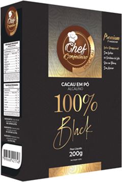 CACAU PO CHEF CONFEITEIRO 100% 200G BLACK