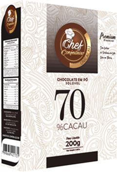 CHOCOLATE PO CHEF CONFEITEIRO 70% 200G PREMIUM