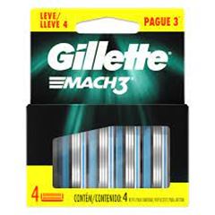 Carga Mach 3 L4P3 Gillette Simples C/4 