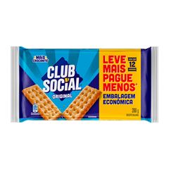 Biscoito Club Social Leve Mais Pague Menos Mondelez Simples 12X24G