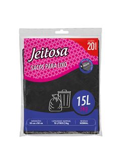 SACO P/LIXO JEITOSA 15L ALMOFADA