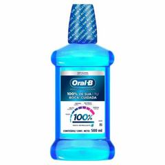 Enxaguatorio Bucal Oral-B 100% 500Ml Menta S/Alcool