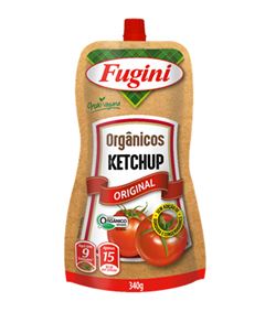 Ketchup Orgânico Fugini 340G Sachê Bico
