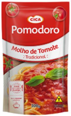 Molho Tomate Pomodoro 300G Tradicional Sachê