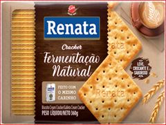 Biscoito Salgado Renata 360G Cracker Fermentação Natural