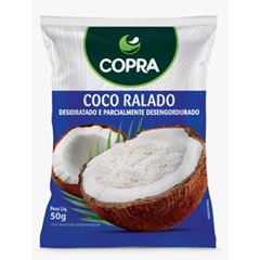 COCO RALADO COPRA 50G DESIDRAT S/ACUCAR