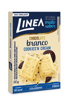 CHOCOLATE LINEA BRANCO COOKIES CREAM 30G