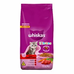 WHISKAS DRY 2,7KG FILHOTE CARNE E LEITE