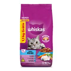 WHISKAS DRY 9KG+1,1GT AD PEIXE