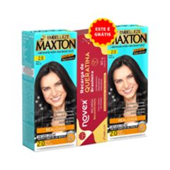 KIT MAXTON 2.0 PRETO C/2+ NOVEX 80G QUER