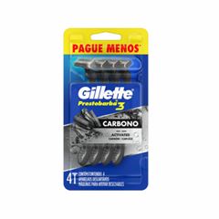 AP GILLETTE PRESTO3 CARVAO C/4 LEVE+PAG-