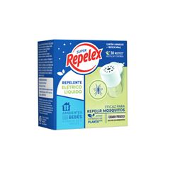 KIT APARELHO ELÉTRICO + REFIL REPELENTE LÍQUIDO 30 NOITES REPELEX 40ML