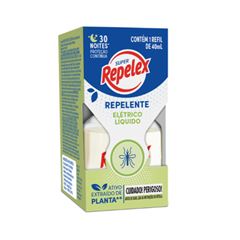 REPELENTE LÍQUIDO ELÉTRICO 30 NOITES REPELEX CAIXA 40ML REFIL