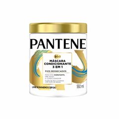 MÁSCARA HIDRATANTE 3 EM 1 FUSÃO DE PRO-VITAMINAS COM ÓLEO DE ARGAN PANTENE PRO-V CONDICIONANTE POTE 550ML