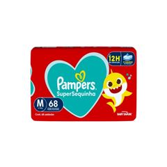 FRALDAS PAMPERS SUPERSEQUINHA M C/68UN