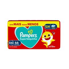 FRALDAS PAMPERS SS JUMBO XXG L66P64 UN