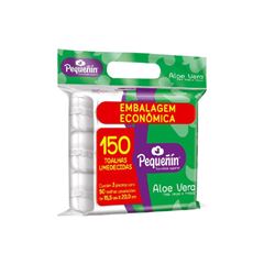 TOALHA UMED PEQUENIN C/150 ALOE VERA