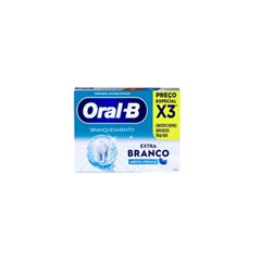 CR DENTAL ORAL B EXTRA BRANCO 70G C/3