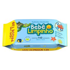 TOALHAS UMED BEBE LIMPINHO C/140UN