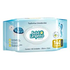 TOALHAS UMED BEBE LIMPINHO C/140UN PREMI